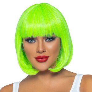 12" Neon Short Bob Wig